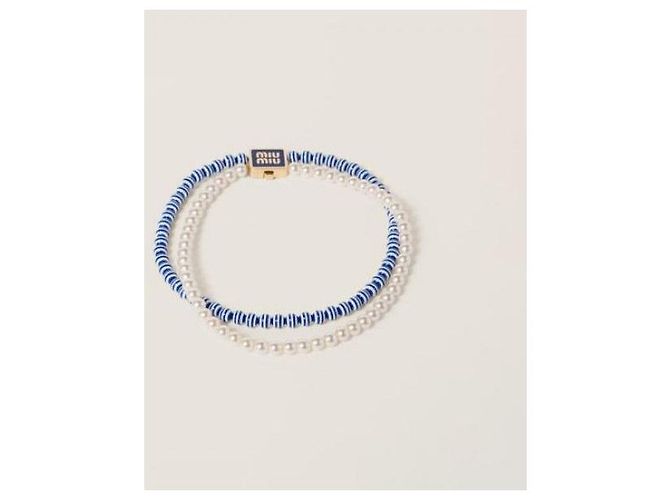 Miu Miu Choker in metallo e perle finte Multicolore - vista 4
