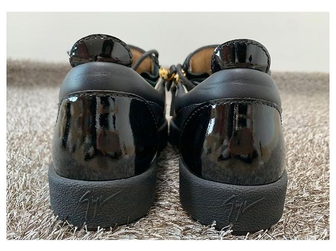 Giuseppe Zanotti Sneakers nere da donna placcate in oro Mayland Nero - vista 10