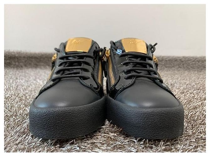 Giuseppe Zanotti Sneakers nere da donna placcate in oro Mayland Nero - vista 4