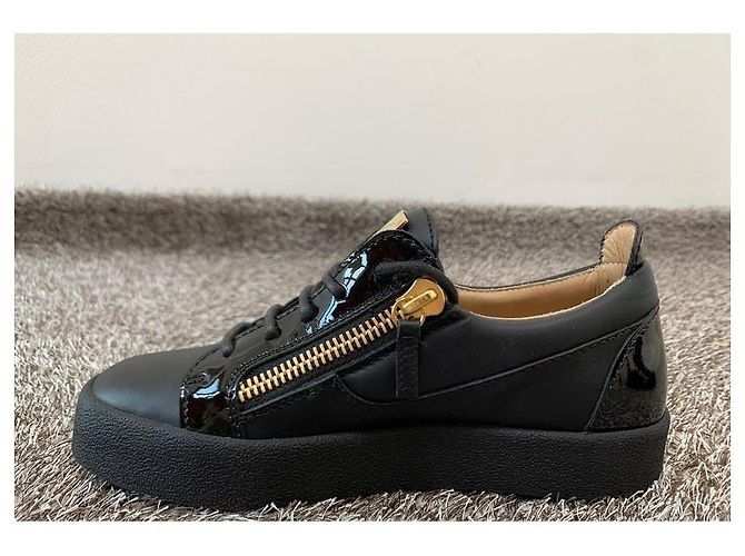 Giuseppe Zanotti Sneakers nere da donna placcate in oro Mayland Nero - vista 8
