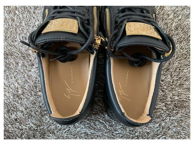 Giuseppe Zanotti Sneakers nere da donna placcate in oro Mayland Nero - vista 9