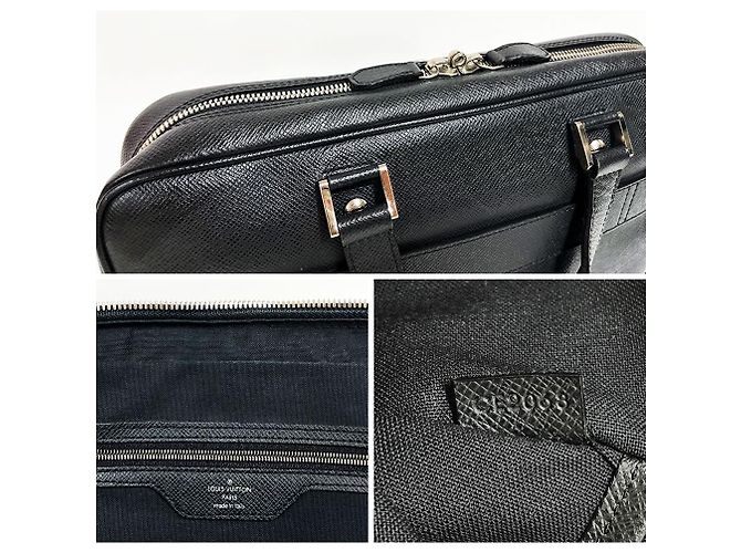 Louis Vuitton Cas d'affaires Taiga Igor Noir - vue 18