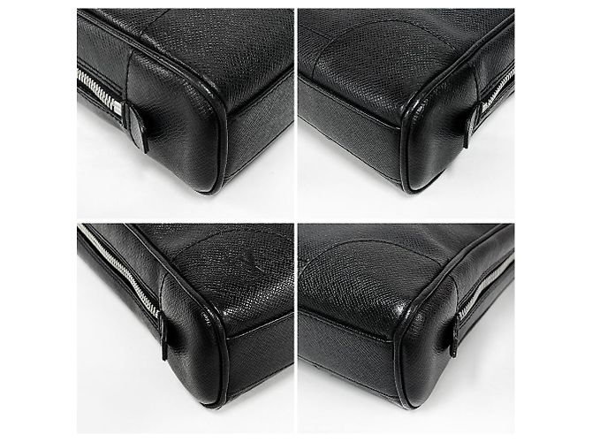 Louis Vuitton Cas d'affaires Taiga Igor Noir - vue 6