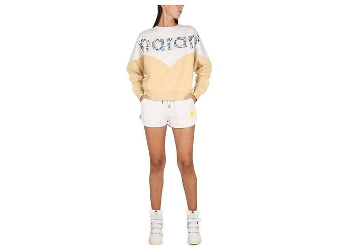 Isabel Marant Pantaloni Corti con Logo ECYE - vista 5