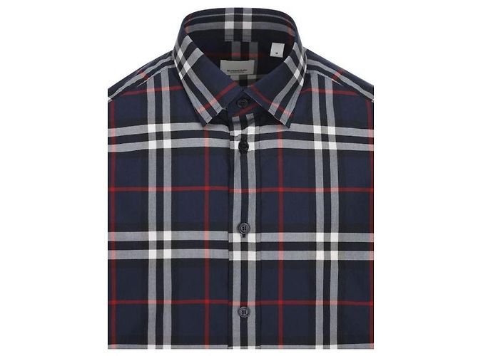 Burberry Camicia in popeline di cotone Nero - vista 6