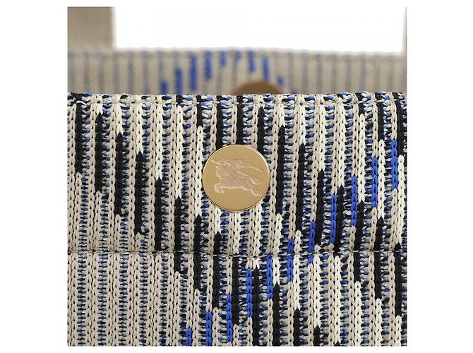 Burberry Kleine Karomuster Stricktasche Mehrfarben - Ansicht 10