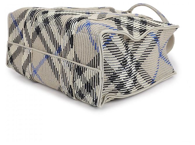 Burberry Kleine Karomuster Stricktasche Mehrfarben - Ansicht 7