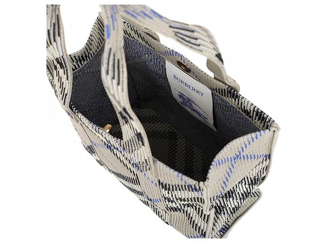 Burberry Kleine Karomuster Stricktasche Mehrfarben - Ansicht 9