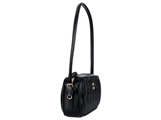Miu Miu Borsa a spalla in nappa trapuntata Nero - vista 5