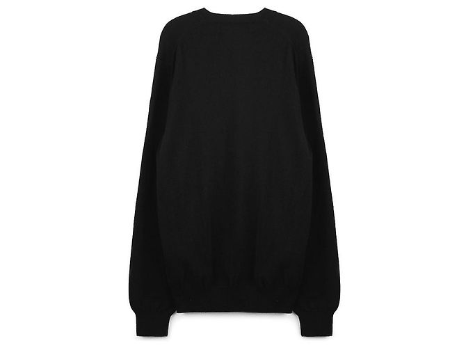 Comme Des Garcons Suéter de malha com patch Double Heart Preto - vista 4