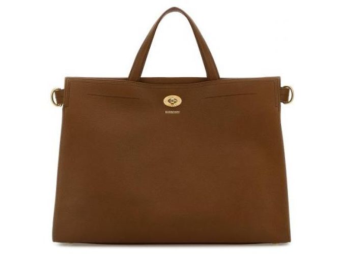 Burberry Borsa tote media Cotswold Marrone - vista 5