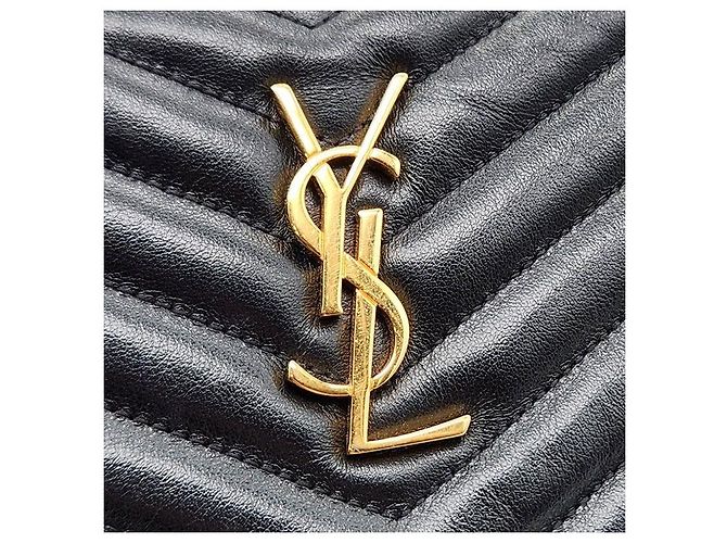 Saint Laurent Clutch Monogram Piccola Nero - vista 7