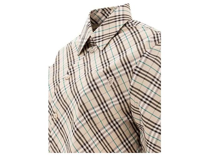 Burberry Camicia in cotone a quadri a maniche corte Multicolore - vista 6