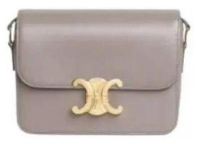 Céline Borsa TRIOMPHE in pelle di vitello lucida Bianco - vista 5