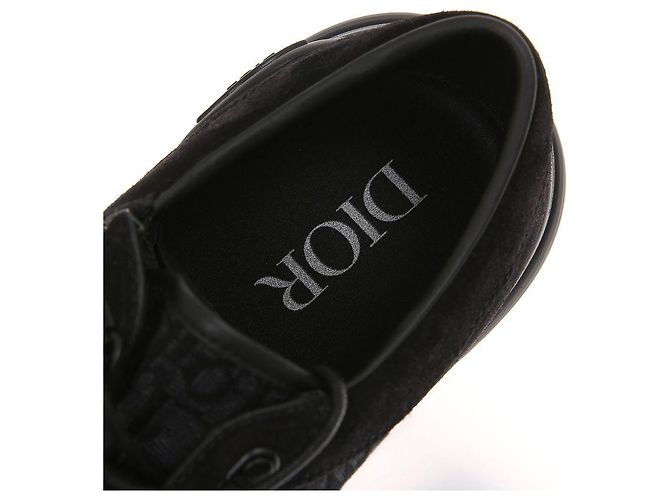 Dior Combat Wildleder Oblique Derby Schuhe Schwarz - Ansicht 10