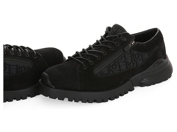 Dior Combat Wildleder Oblique Derby Schuhe Schwarz - Ansicht 7