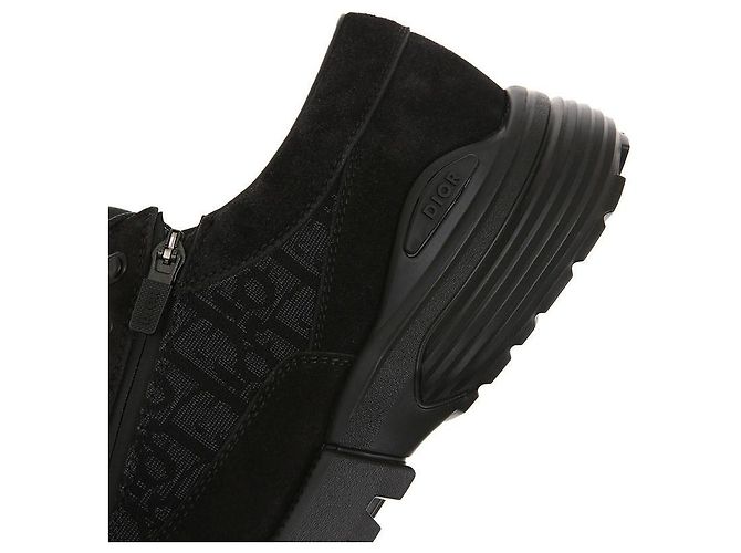 Dior Combat Wildleder Oblique Derby Schuhe Schwarz - Ansicht 9