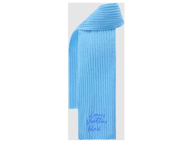 Louis Vuitton LV Script Schal Schwarz Blau - Ansicht 3