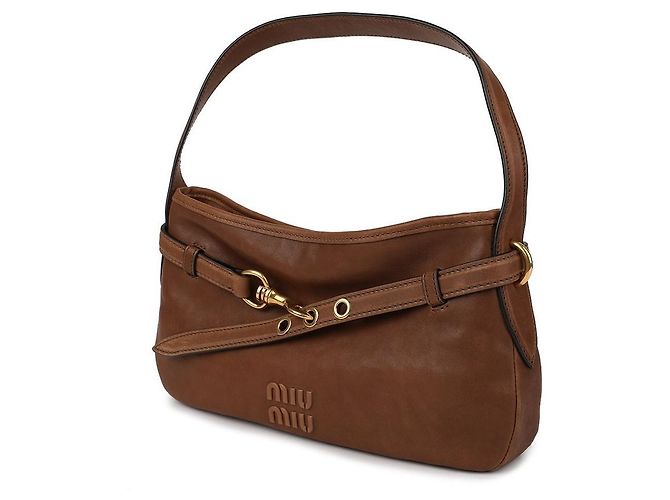 Miu Miu Nappa-Leder-Tasche Rot - Ansicht 4