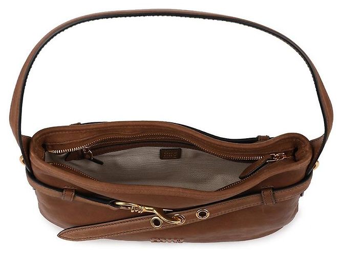 Miu Miu Nappa-Leder-Tasche Rot - Ansicht 7