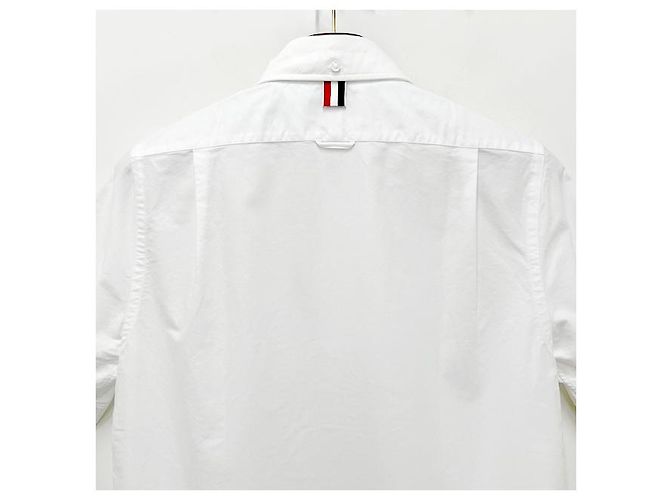 Thom Browne Klassisches Kurzarmhemd Weiß - Ansicht 19