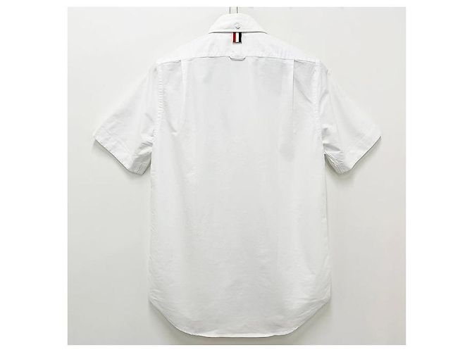 Thom Browne Klassisches Kurzarmhemd Weiß - Ansicht 2