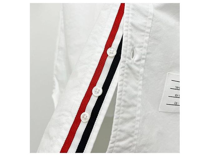 Thom Browne Klassisches Kurzarmhemd Weiß - Ansicht 5