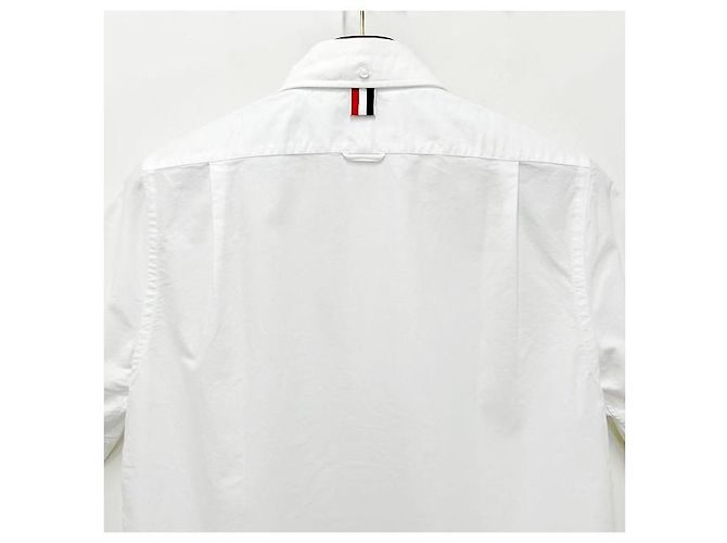 Thom Browne Klassisches Kurzarmhemd Weiß - Ansicht 7