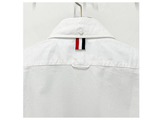 Thom Browne Klassisches Kurzarmhemd Weiß - Ansicht 8