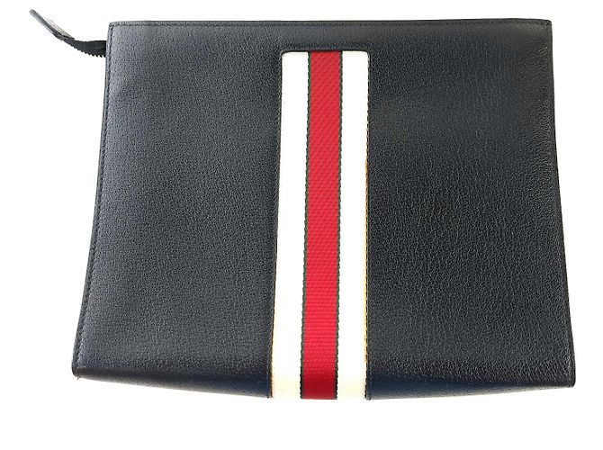 Gucci Bolso Clutch con Logo Web - vista 4