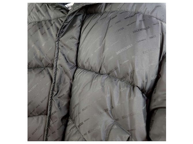 Balenciaga Allover BB Logo Puffer-Weste Schwarz - Ansicht 3