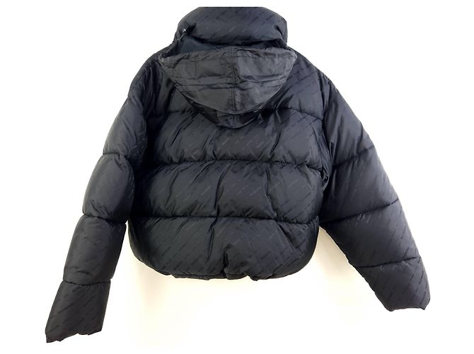Balenciaga Allover BB Logo Puffer-Weste Schwarz - Ansicht 4