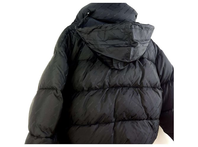 Balenciaga Allover BB Logo Puffer-Weste Schwarz - Ansicht 5