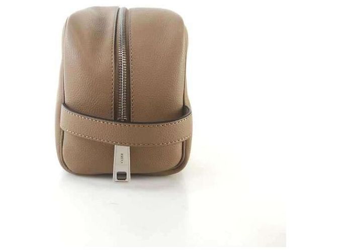 Fendi Pochette en cuir Dobb Kit (Beige) - vue 3