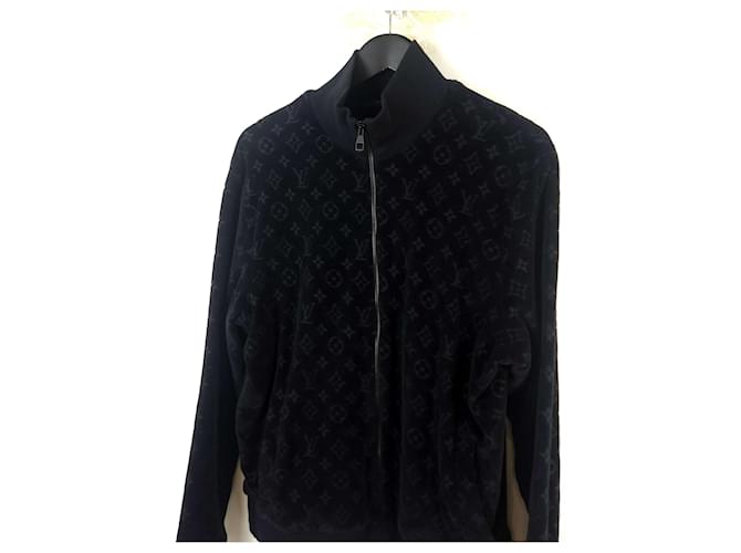 Louis Vuitton Monogramm Velours Bomberjacke Schwarz - Ansicht 2