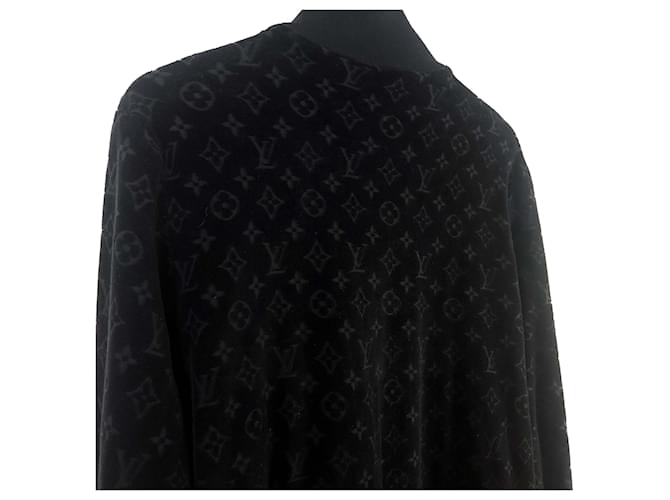 Louis Vuitton Monogramm Velours Bomberjacke Schwarz - Ansicht 5