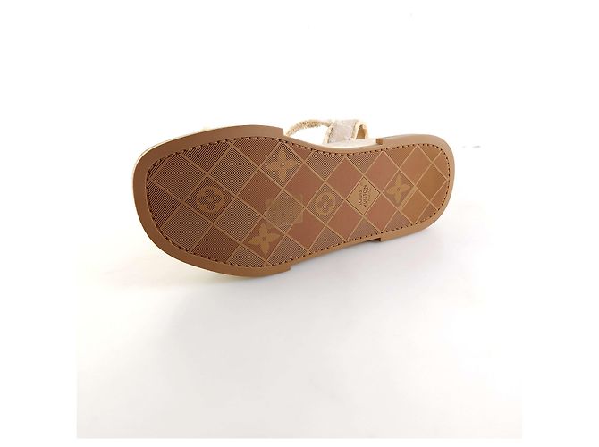 Louis Vuitton Raffia Monogram Maya Plattformsandalen Orange - Ansicht 6
