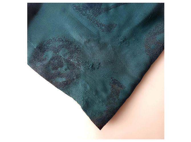 Louis Vuitton Pantaloni da pigiama in seta con monogramma Blu - vista 5