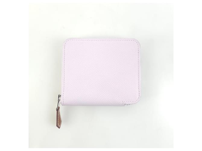 Hermès Appsong Seiden-Compact-Wallet Silber - Ansicht 3