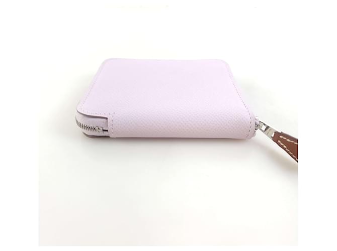 Hermès Appsong Seiden-Compact-Wallet Silber - Ansicht 4