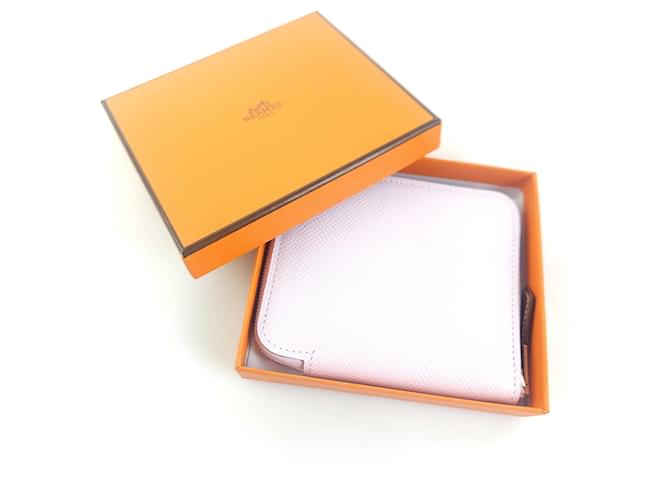 Hermès Appsong Seiden-Compact-Wallet Silber - Ansicht 7