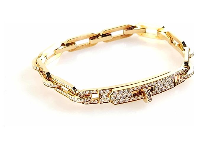 Hermès Bracciale in diamante Kelly Chain Arancione - vista 3