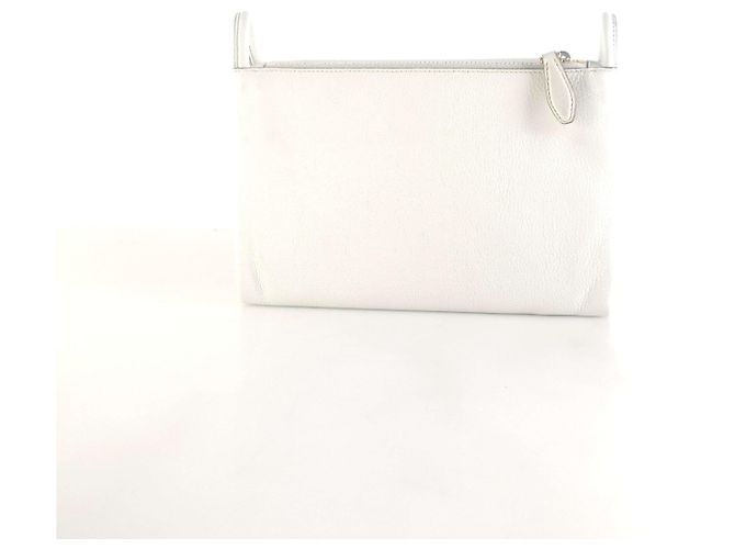 Prada Borsa a tracolla rimpicciolita in vitello daino Argento - vista 3