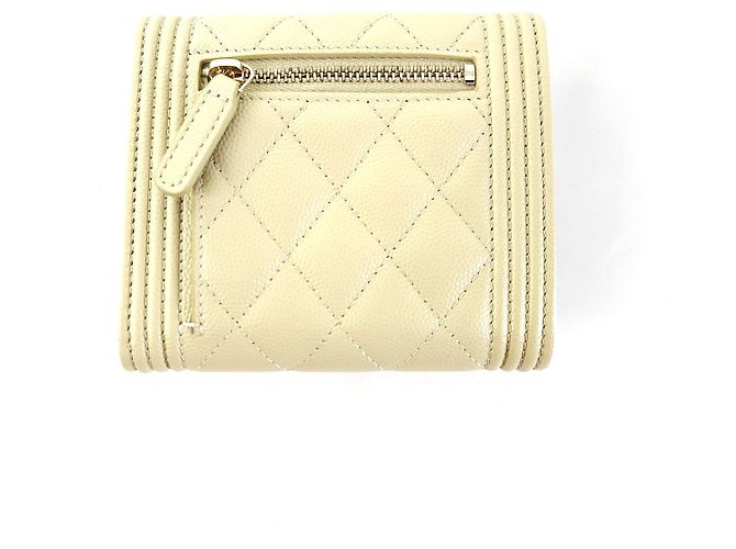 Chanel Boy Caviar Klappgeldbörse Golden - Ansicht 3