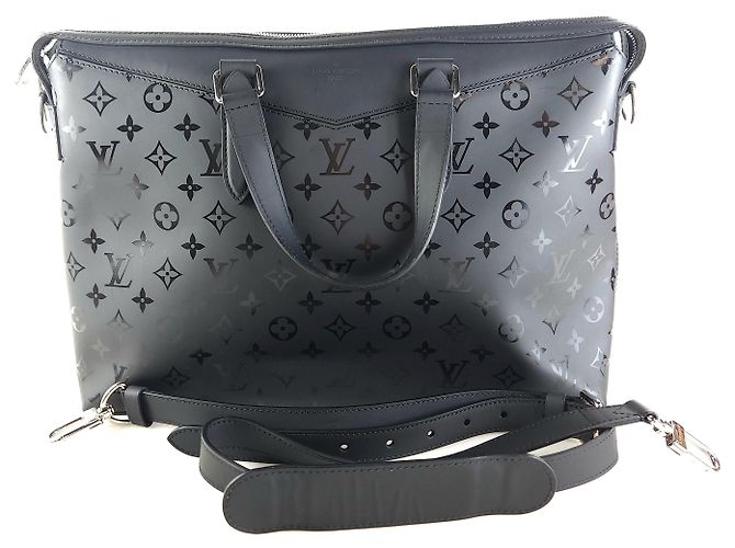 Louis Vuitton Borsa tote Monogram Illusion con tracolla Nero - vista 8