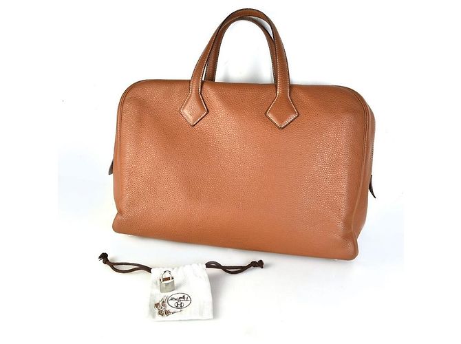 Hermès Borsa Tote Victoria Arancione - vista 5