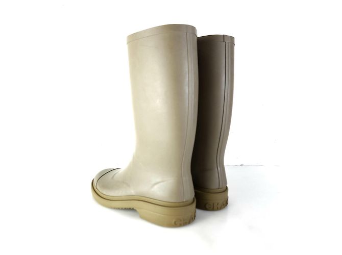 Chanel Gummistiefel Golden - Ansicht 3