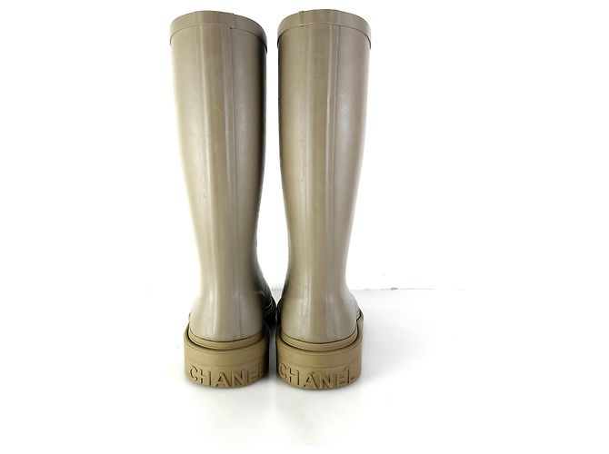 Chanel Gummistiefel Golden - Ansicht 4