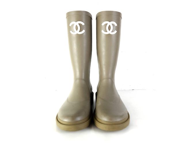 Chanel Gummistiefel Golden - Ansicht 5