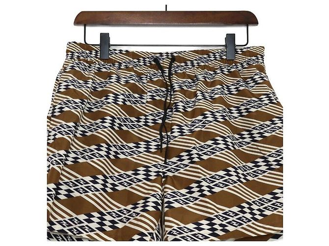 Fendi FF Printed Logo Swim Shorts for Men - view 2